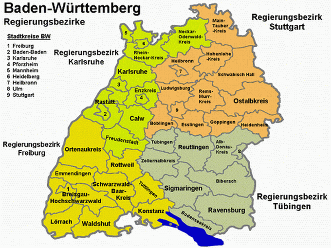 Landkreise Baden-Württemberg