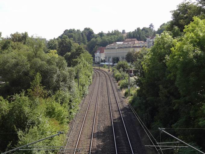 Mhlenbrcke Donaueschingen: Blick Hagelrainstrae