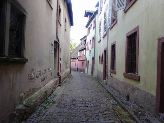 Rue de l`Enceinte Colmar: Ostblick