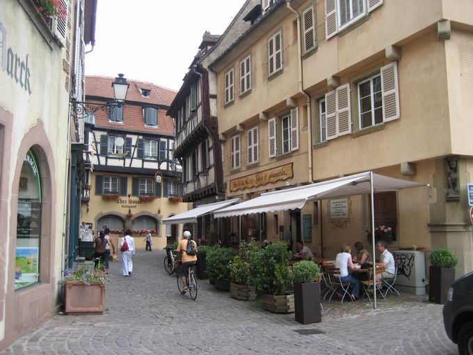 Blick in Rue de Marchands von der Rue des Augustins