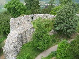 Burg Badenweiler: Nrdliche Ringmauer