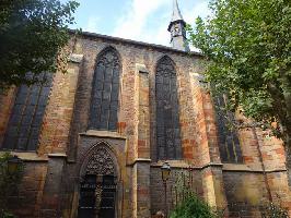 Sdfassade der Dominikanerkirche in Colmar