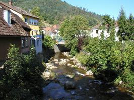 Fluss Gutach bei Hornberg