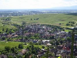 Drrenbergdenkmal Pfaffenweiler: Sdblick