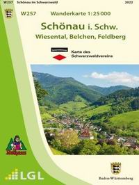 Literaturtipp: Wanderkarte Schnau im Schwarzwald (W257)