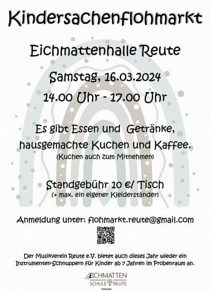 Kindersachenflohmarkt Reute im Breisgau Frhjahr 2024