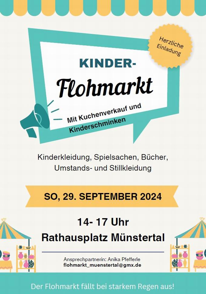 Kinder-Flohmarkt Mnstertal 2024