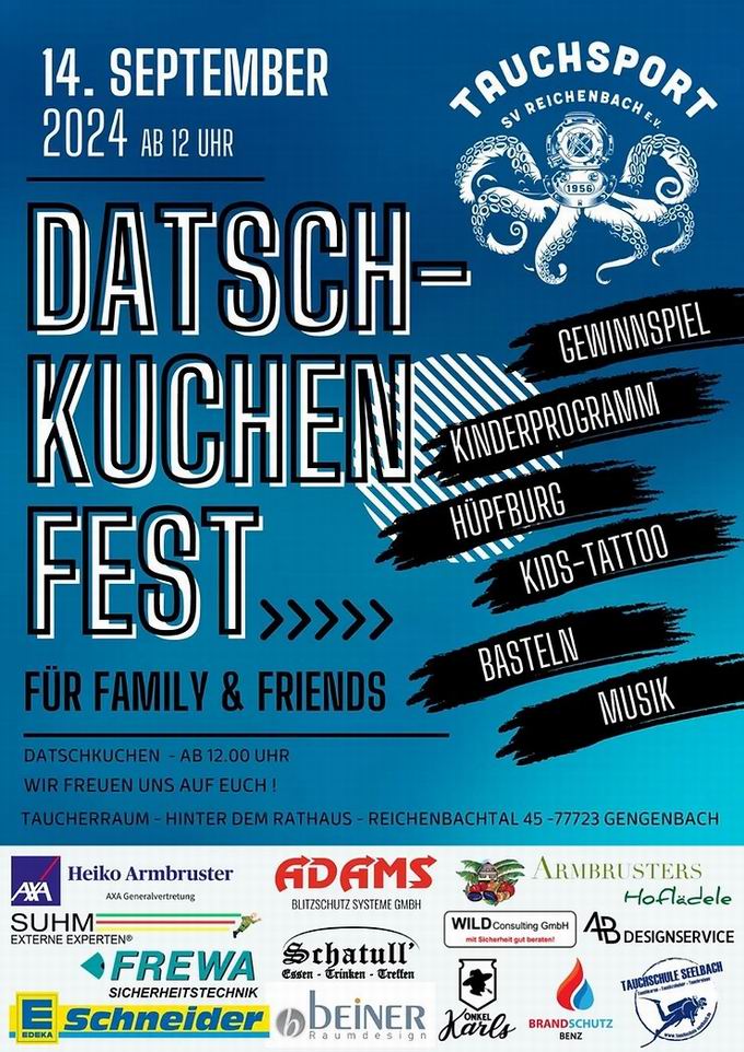 Datschkuchenfest Gengenbach-Reichenbach 2024