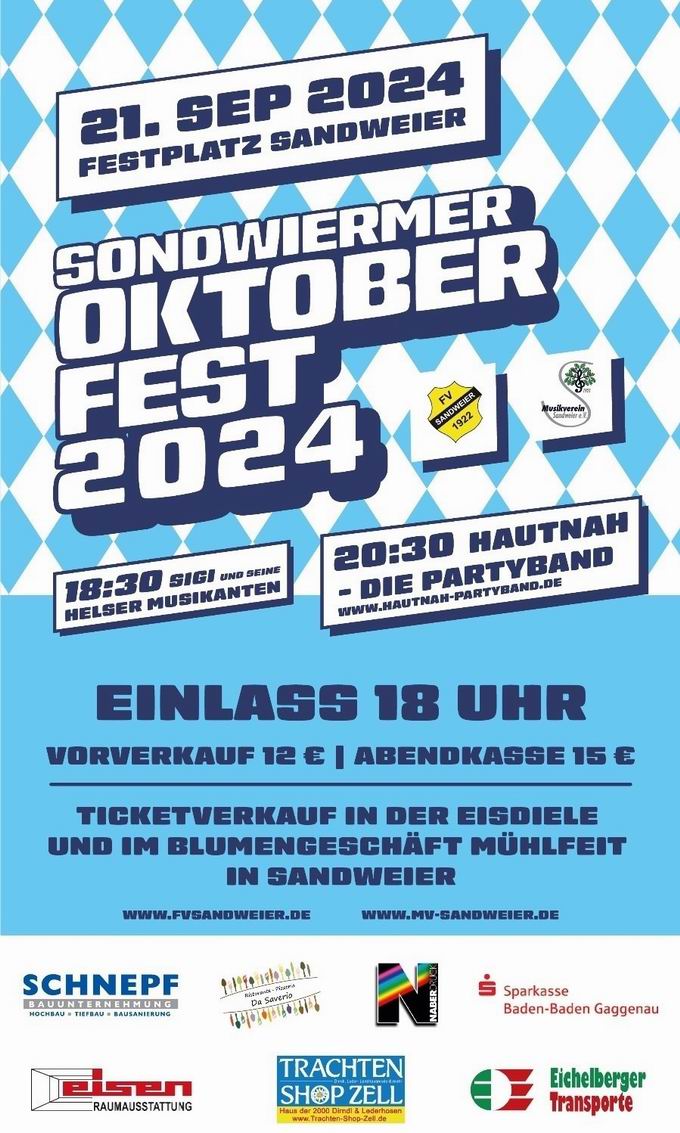 Oktoberfest Sandweier 2024