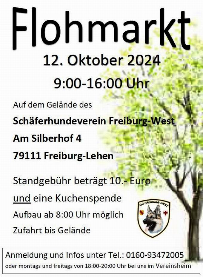 Flohmarkt Schferhundeverein Freiburg West 2024