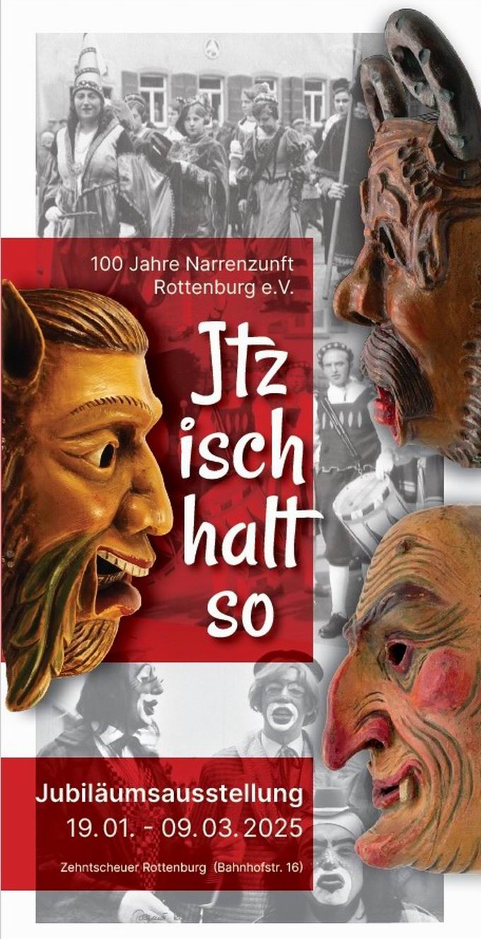 Jubilumsausstellung 100 Jahre Narrenzunft Rottenburg