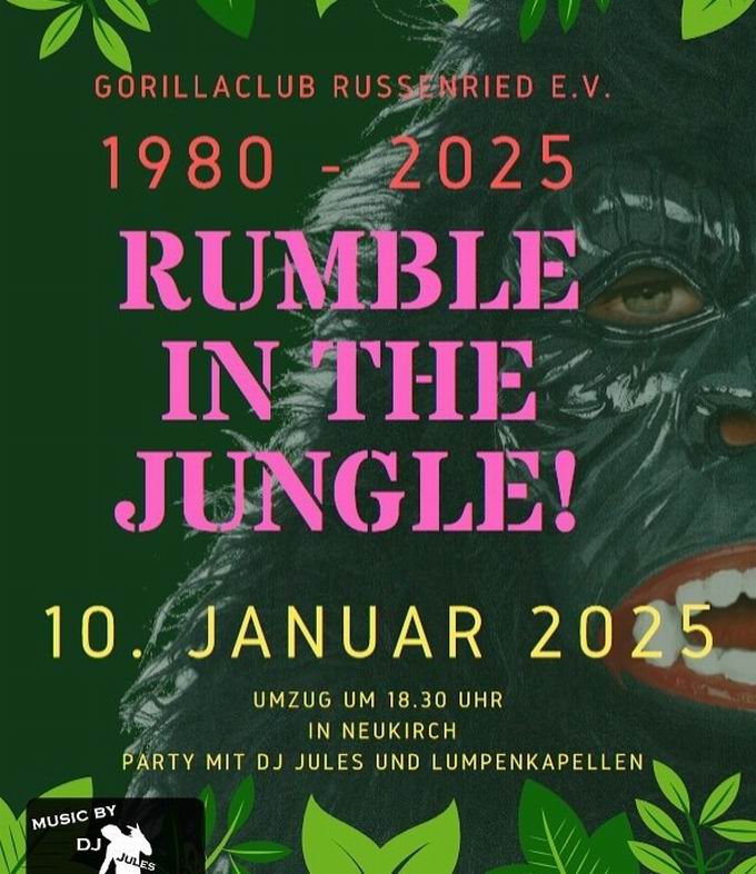 Jubilumsumzug Gorilla-Club Russenried